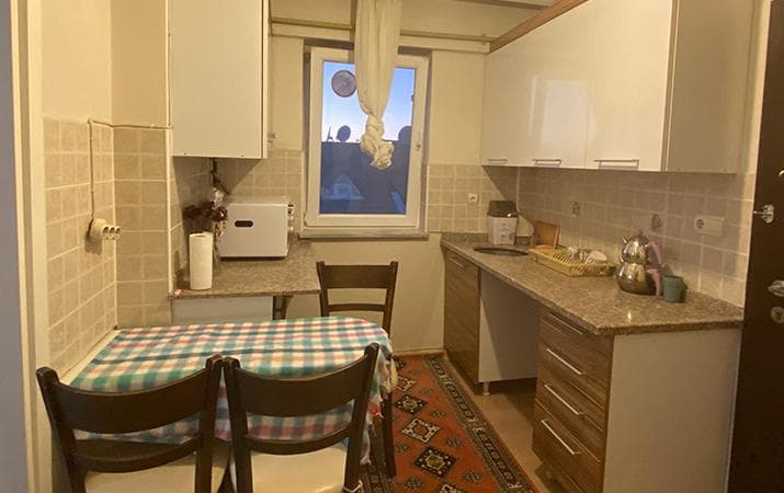 Çanakkale Kız Apart ortak mutfak alanı